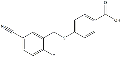 4-{[(5-cyano-2-fluorophenyl)methyl]sulfanyl}benzoic acid