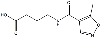 4-{[(5-methylisoxazol-4-yl)carbonyl]amino}butanoic acid 化学構造式