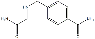 4-{[(carbamoylmethyl)amino]methyl}benzamide,,结构式