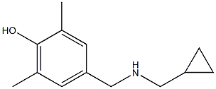 4-{[(cyclopropylmethyl)amino]methyl}-2,6-dimethylphenol,,结构式