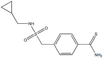 4-{[(cyclopropylmethyl)sulfamoyl]methyl}benzene-1-carbothioamide Structure