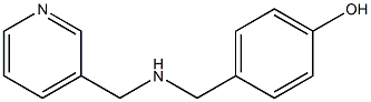 4-{[(pyridin-3-ylmethyl)amino]methyl}phenol 结构式