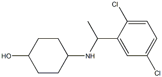 4-{[1-(2,5-dichlorophenyl)ethyl]amino}cyclohexan-1-ol 化学構造式