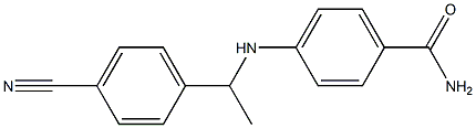 4-{[1-(4-cyanophenyl)ethyl]amino}benzamide Structure