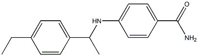 4-{[1-(4-ethylphenyl)ethyl]amino}benzamide 结构式