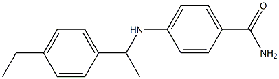 4-{[1-(4-ethylphenyl)ethyl]amino}benzamide,,结构式