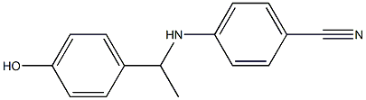 4-{[1-(4-hydroxyphenyl)ethyl]amino}benzonitrile Structure