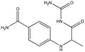 4-{[1-(carbamoylamino)-1-oxopropan-2-yl]amino}benzamide Structure