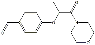 4-{[1-(morpholin-4-yl)-1-oxopropan-2-yl]oxy}benzaldehyde|