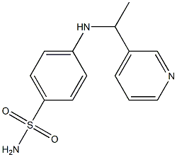 4-{[1-(pyridin-3-yl)ethyl]amino}benzene-1-sulfonamide|