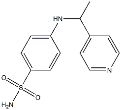 4-{[1-(pyridin-4-yl)ethyl]amino}benzene-1-sulfonamide,,结构式