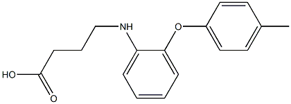 4-{[2-(4-methylphenoxy)phenyl]amino}butanoic acid,,结构式