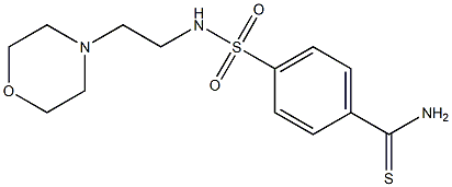 4-{[2-(morpholin-4-yl)ethyl]sulfamoyl}benzene-1-carbothioamide 结构式