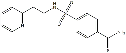 4-{[2-(pyridin-2-yl)ethyl]sulfamoyl}benzene-1-carbothioamide 化学構造式