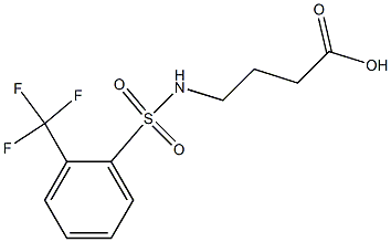 4-{[2-(trifluoromethyl)benzene]sulfonamido}butanoic acid
