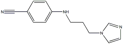 4-{[3-(1H-imidazol-1-yl)propyl]amino}benzonitrile 结构式