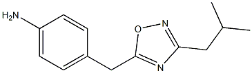  4-{[3-(2-methylpropyl)-1,2,4-oxadiazol-5-yl]methyl}aniline