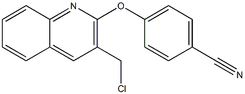 4-{[3-(chloromethyl)quinolin-2-yl]oxy}benzonitrile,,结构式