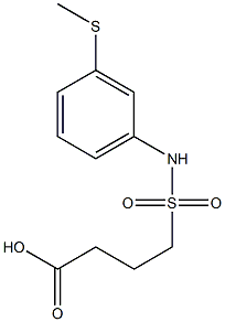 4-{[3-(methylsulfanyl)phenyl]sulfamoyl}butanoic acid