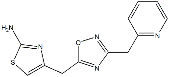 4-{[3-(pyridin-2-ylmethyl)-1,2,4-oxadiazol-5-yl]methyl}-1,3-thiazol-2-amine