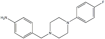4-{[4-(4-fluorophenyl)piperazin-1-yl]methyl}aniline Structure