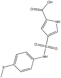 4-{[4-(methylsulfanyl)phenyl]sulfamoyl}-1H-pyrrole-2-carboxylic acid