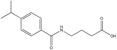 4-{[4-(propan-2-yl)phenyl]formamido}butanoic acid 结构式