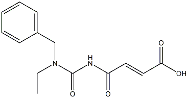 4-{[benzyl(ethyl)carbamoyl]amino}-4-oxobut-2-enoic acid,,结构式