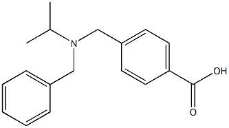 4-{[benzyl(propan-2-yl)amino]methyl}benzoic acid 化学構造式