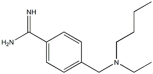 4-{[butyl(ethyl)amino]methyl}benzenecarboximidamide,,结构式