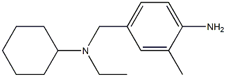 4-{[cyclohexyl(ethyl)amino]methyl}-2-methylaniline 化学構造式