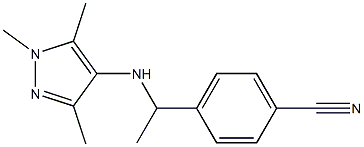 4-{1-[(1,3,5-trimethyl-1H-pyrazol-4-yl)amino]ethyl}benzonitrile|