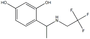 4-{1-[(2,2,2-trifluoroethyl)amino]ethyl}benzene-1,3-diol Structure