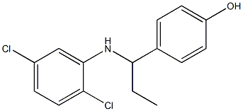 4-{1-[(2,5-dichlorophenyl)amino]propyl}phenol Structure