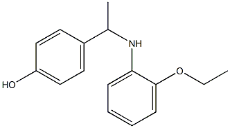 4-{1-[(2-ethoxyphenyl)amino]ethyl}phenol Structure