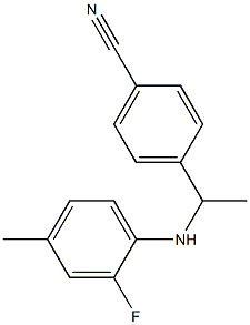 4-{1-[(2-fluoro-4-methylphenyl)amino]ethyl}benzonitrile