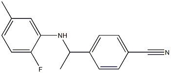 4-{1-[(2-fluoro-5-methylphenyl)amino]ethyl}benzonitrile