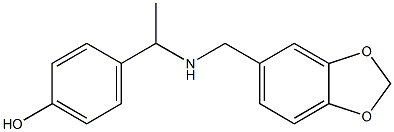 4-{1-[(2H-1,3-benzodioxol-5-ylmethyl)amino]ethyl}phenol|