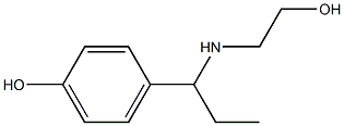 4-{1-[(2-hydroxyethyl)amino]propyl}phenol 化学構造式