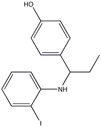 4-{1-[(2-iodophenyl)amino]propyl}phenol Struktur