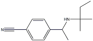 4-{1-[(2-methylbutan-2-yl)amino]ethyl}benzonitrile Structure