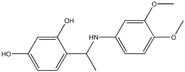 4-{1-[(3,4-dimethoxyphenyl)amino]ethyl}benzene-1,3-diol