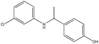 4-{1-[(3-chlorophenyl)amino]ethyl}phenol