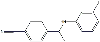 4-{1-[(3-iodophenyl)amino]ethyl}benzonitrile