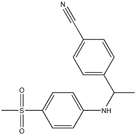 4-{1-[(4-methanesulfonylphenyl)amino]ethyl}benzonitrile