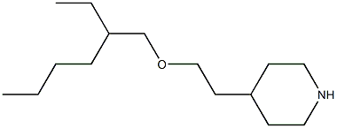 4-{2-[(2-ethylhexyl)oxy]ethyl}piperidine,,结构式