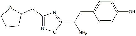 4-{2-amino-2-[3-(oxolan-2-ylmethyl)-1,2,4-oxadiazol-5-yl]ethyl}phenol