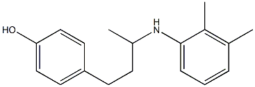 4-{3-[(2,3-dimethylphenyl)amino]butyl}phenol Structure