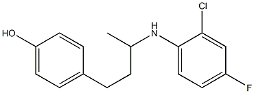 4-{3-[(2-chloro-4-fluorophenyl)amino]butyl}phenol