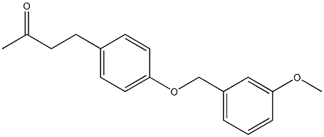 4-{4-[(3-methoxybenzyl)oxy]phenyl}butan-2-one Structure